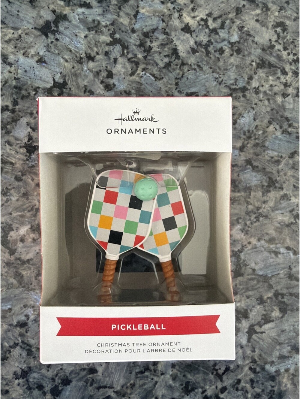 Hallmark Ornaments Pickleball Pickle Ball Racquets Christmas Tree Ornament